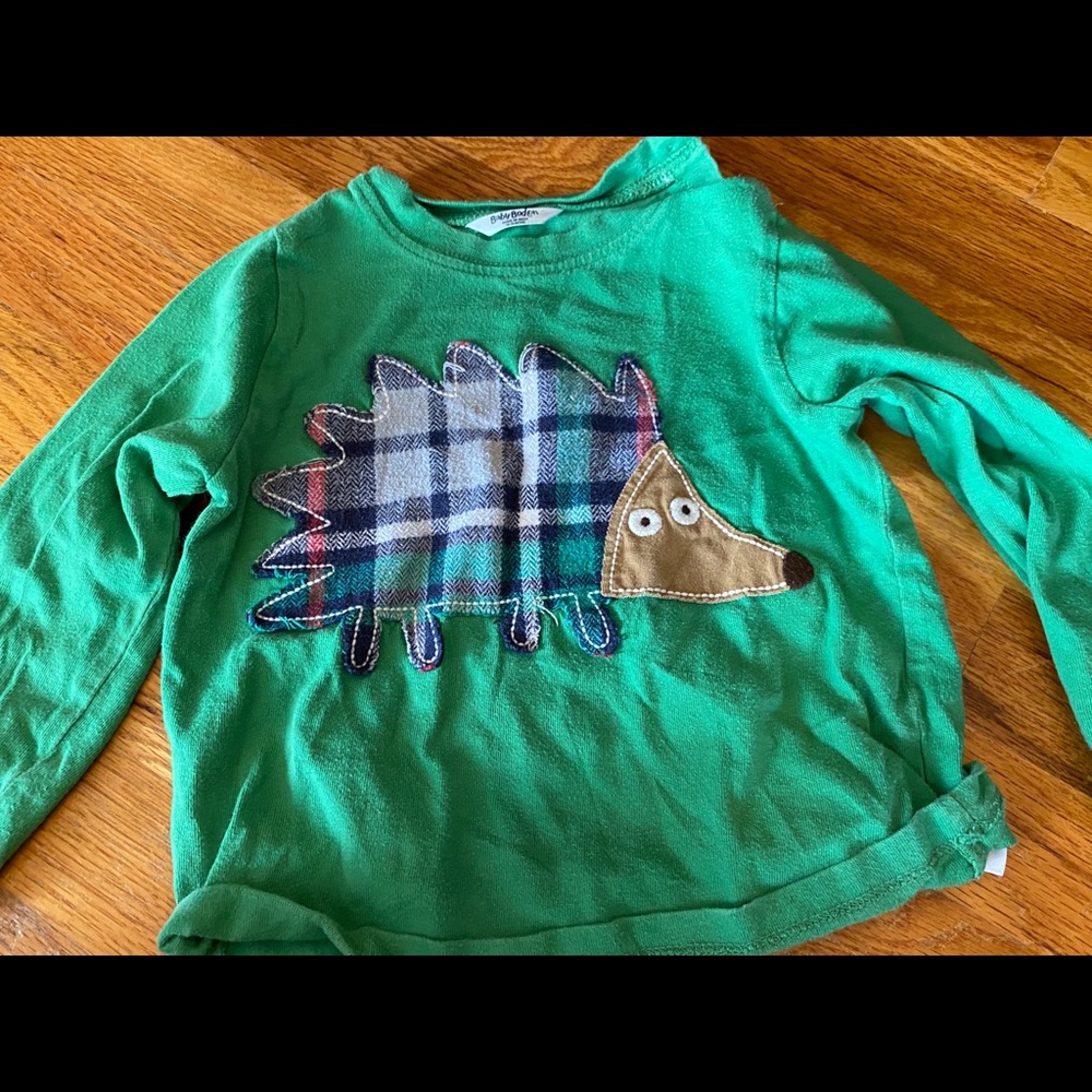 Baby Boden Hedgehog tee